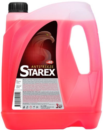 Антифриз STAREX - 40 G-12+  3 кг красный (Север)