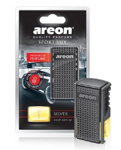 Освежитель воздуха 'AREON' CAR box   BLACK STYLE SPORT LUX Silver, на дефлектор, блистер