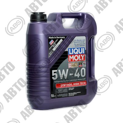 Масло LIQUI MOLY Synthoil High Tech 5W40 SM/CF A3/B4 ( 5 л) синт