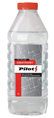Электролит 1,27-1,28 PILOTS  1 л ПЭТ банка