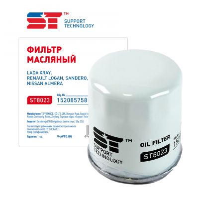 Фильтр масляный LADA Vesta Renault Duster, Logan, Sandero (1.6 H4M) ST
