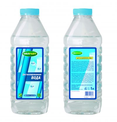 Вода дистиллированная   1 л OILRIGHT