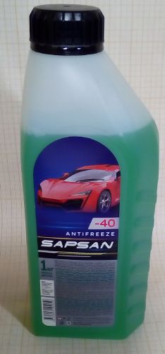 Антифриз SAPSAN -40 G-11 (Юг)  1 кг зеленый
