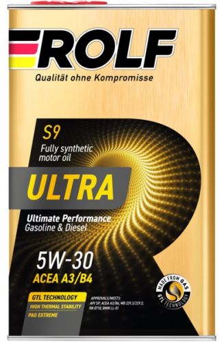 Масло ROLF Ultra 5W30 A3/B4  SP 1 л  синт. мет. канистра