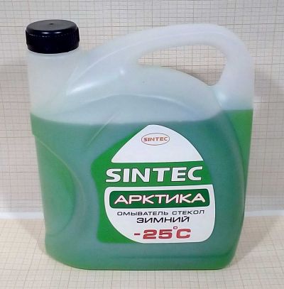 Жидкость стеклоомывателя зимняя 4 л SINTEC -25 'Арктика'   АКЦИЯ