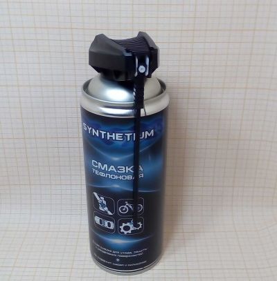Смазка тефлоновая  520 мл SYNTHETIUM  белая, аэрозоль со смарт-распылителем