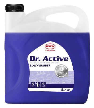 Чернитель покрышек 5,7 кг SINTEC Dr. Active Black Rubber с полирующим эффектом   АКЦИЯ Чернитель покрышек 5,7 кг SINTEC Dr. Active Black Rubber с полирующим эффектом   АКЦИЯ