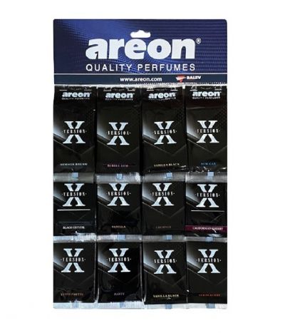 Освежитель воздуха 'AREON'  X-VERSION  / дисплей 60 шт /Микс лучших ароматов ,подвесной картон