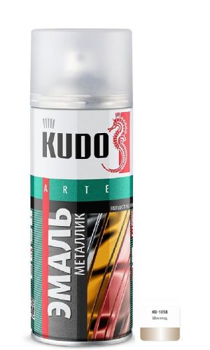 Эмаль универсальная металлик 520 мл аэрозоль KUDO, шоколад