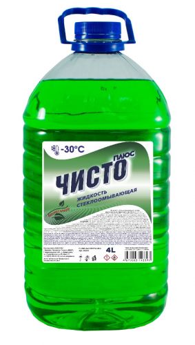 Жидкость стеклоомывателя зимняя 4 л 'Чисто Плюс' -30С ПЭТ