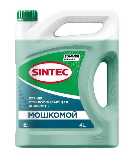 Жидкость стеклоомывателя летняя 4 л SINTEC 'Летний Мошкомой'