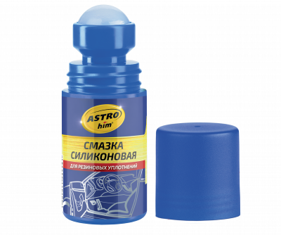 Смазка силиконовая   50 мл ASTROhim для резиновых уплотнителей, флакон с ролик. апплик прозрачАКЦИЯ