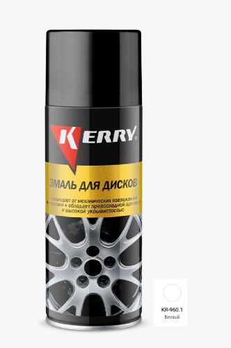 Эмаль для дисков 520 мл аэрозоль KERRY белая
