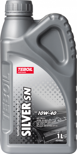 Масло TEBOIL Silver SN 10W40 SN/CF, A3/B4   1 л п/синт.