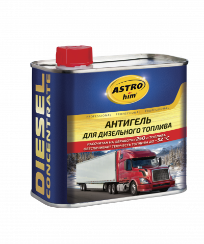 Антигель для дизельного топлива   500 мл  ASTROhim жестяная канистра для грузовых а/м на 250-500 л
