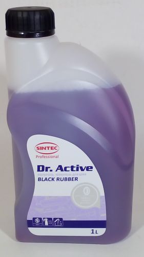 Чернитель покрышек 1000 мл SINTEC Dr. Active Black Rubber с полирующим эффектом Чернитель покрышек 1000 мл SINTEC Dr. Active Black Rubber с полирующим эффектом