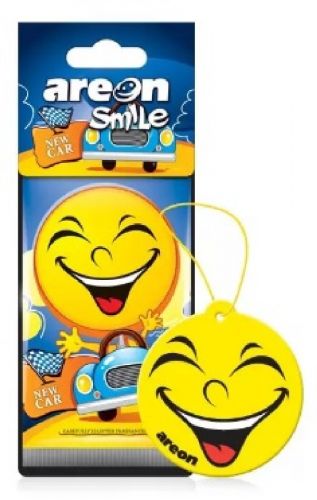 Освежитель воздуха 'AREON' SMILE RING New Car/Новая машина, подвесная, картон