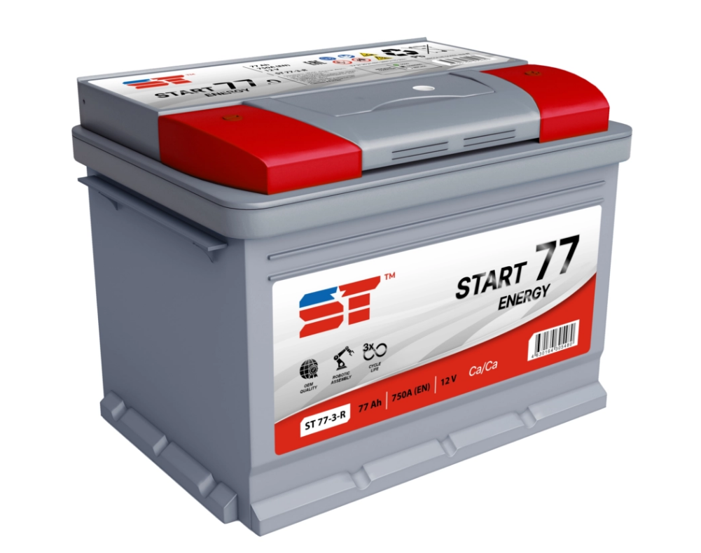 Аккумулятор 6СТ - 77 о.п. ST Start 278х175х190 пуск. ток 750