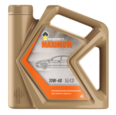 Масло Роснефть Maximum 10W40 SG/CD  ( 4 л) п/синт.  (РНПК / АНХК арт. 8662)