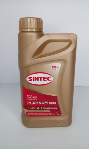 Масло SINTEC PLATINUM 7000 5W40 A3/B4 SN/CF  1 л синт.