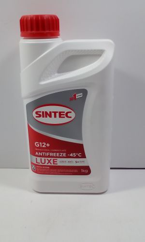 Антифриз SINTEC LUXE G-12+ -45С   1 кг  красный, новая канистра