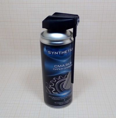 Смазка силиконовая  520 мл SYNTHETIUM   прозрачная, аэрозоль со смарт-распылителем