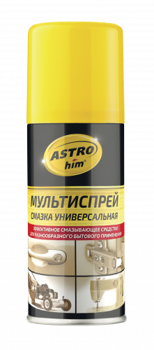 Смазка универсальная  140 мл ASTROhim  прозрачная, аэрозоль АКЦИЯ