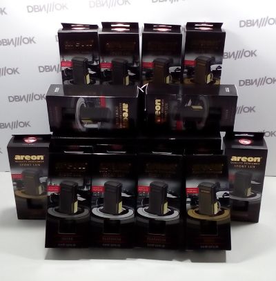 Освежитель воздуха 'AREON' CAR box   BLACK STYLE  /упаковка 12шт/ mix, на дефлектор