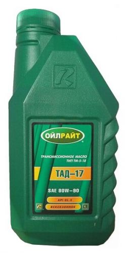 Масло OILRIGHT ТАД-17 80W90 GL-5    1л трансм.минер. (тип ТМ-5-18)
