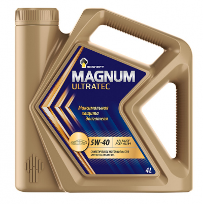 Масло Роснефть Magnum Ultratec 5W40 SN/CF ( 4 л) синт (РНПК / АНХК 8727)