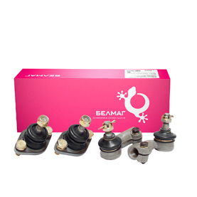 Шаровая опора ВАЗ-2190 'БЕЛМАГ' 'Конвейерная' + наконечники с крепежом к-т 2+2 шт.