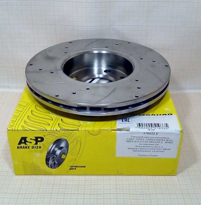 Диск тормозной LADA Vesta, X-Ray,Lada Largus (8 кл), Nissan Micra III'ASP' (к-т) с ABS перфорир.