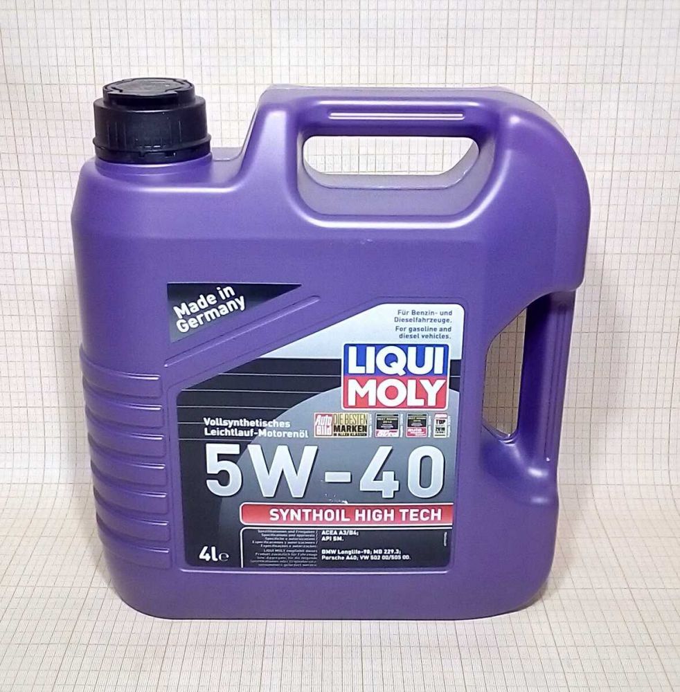 Synthoil high tech 5w 40 5л. Liqui Moly Synthoil High Tech 5w-40. Ликви моли 5w40 синтоил Хай тек. Ликви моли с молибденом 5w40. Liqui Moly 1925 масло моторное синтетическое "Synthoil High Tech 5w-40", 5л.