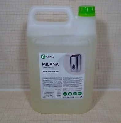 Жидкое крем-мыло 5 кг GRASS Milana антибактериальное