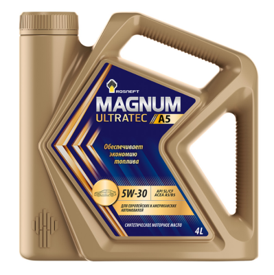 Масло Роснефть Magnum Ultratec 5W30 A5 ( 4 л) синт