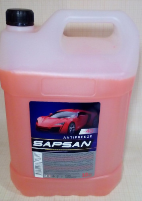Антифриз SAPSAN -40 G-12+ (Юг) 10 кг красный