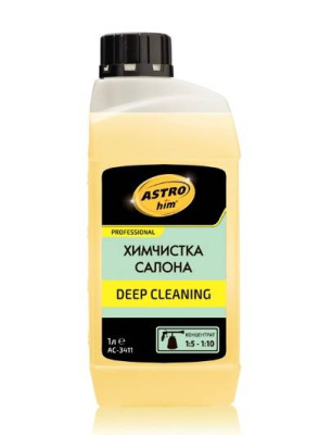Химчистка салона  1 л  ASTROhim Deep Cleaning, концентрат 1:5-1:10, для чистки проф.пистолетом