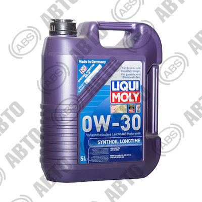 Масло LIQUI MOLY Synthoil Longtime 0W30 SM/CF A3/B4 (5 л) синт.