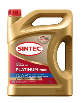 Масло SINTEC PLATINUM 7000  5W40 SP, C3   4 л синт.