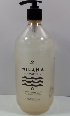 Жидкое крем-мыло увлажняющее 1 л GRASS 'MILANA' жемчужное
