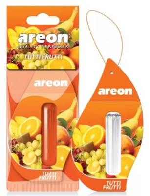 Освежитель воздуха 'AREON' LIQUID 5ml Tutti Frutti/Тутти Фрутти, подвесной гелевый
