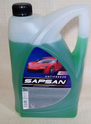 Антифриз SAPSAN -40   (Юг) 5 кг зеленый