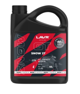 Масло LAVR MOTO 2T GT SNOW  4 л синт.
