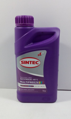 Антифриз SINTEC MULTI FREEZE  ALL   1 кг фиолетовый универсальный, новая канистра