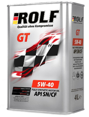 Масло ROLF GT 5W40 SN/CF  ( 4 л) синт.
