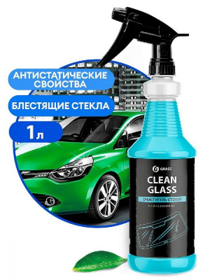 Очиститель стекол и зеркал 1000 мл  GRASS  CLEAN GLASS   PROFESSIONAL