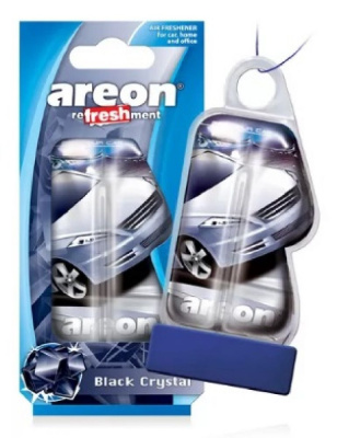 Освежитель воздуха 'AREON' REFRESHMENT  LIQUID Black Crystal/Черный Кристалл, подвесной гелевый