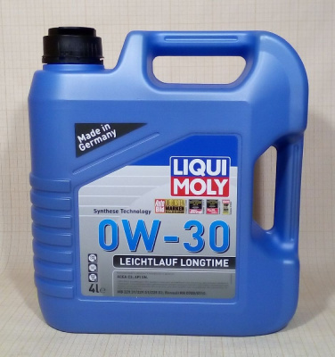 Масло LIQUI MOLY Leichtlauf Longtime 0W30 SN C3 (4 л) синт.