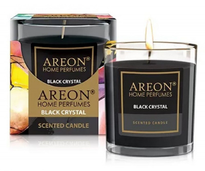 Свеча ароматическая 'AREON' HOME PERFUME  Black Crystal/Черный кристалл 120 гр.АКЦИЯ