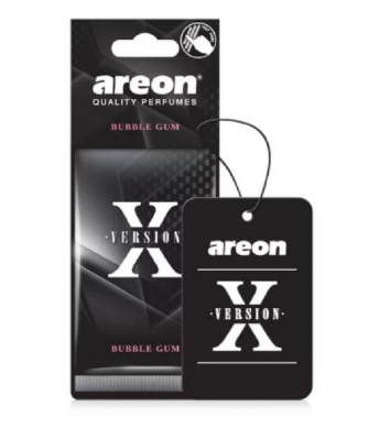 Освежитель воздуха 'AREON'  X-VERSION Babble Gum/Бабл-гам, подвесной картон